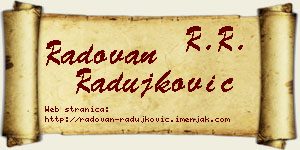 Radovan Radujković vizit kartica